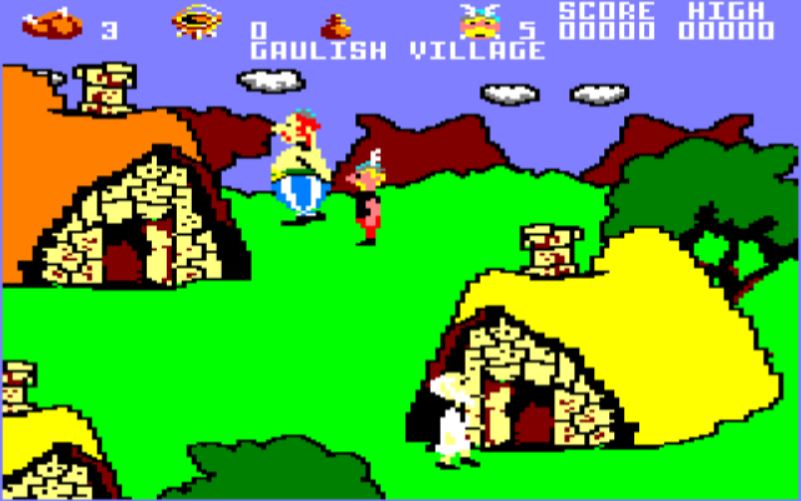 Asterix and the Magic Cauldron - Amstrad CPC game screenshot (1986) by Melbourne House